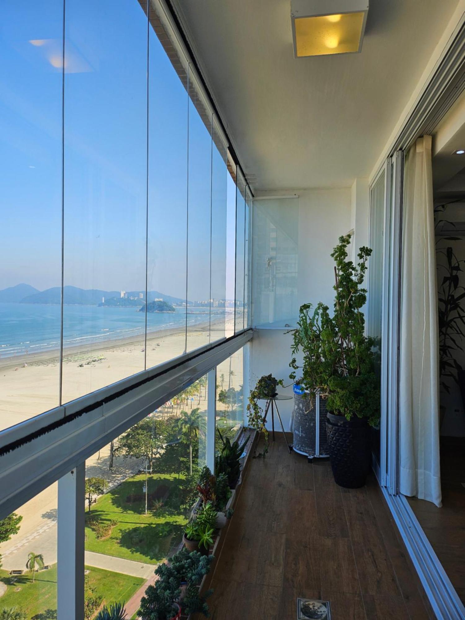 Apartamentos Na Praia Do Gonzaga Frente Mar Com Estacionamento Santos  Esterno foto